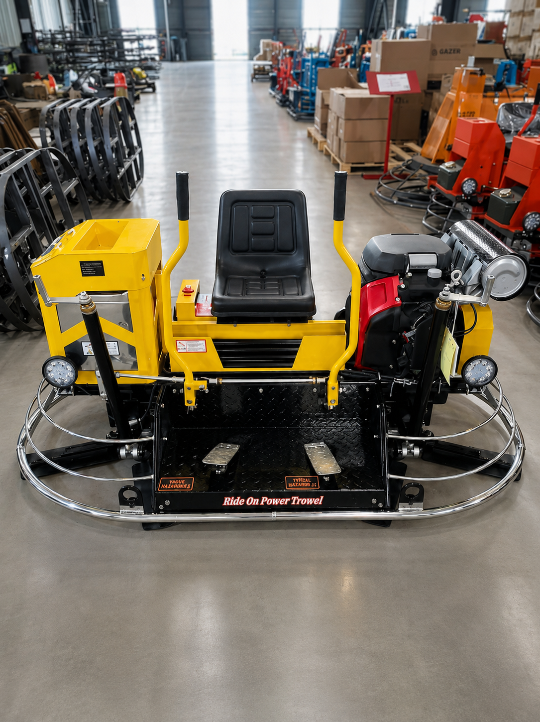 Ride-On Trowel in action
